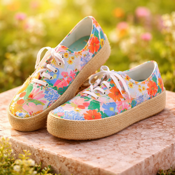 Keds Shoes - 0172 Size 8.5 Keds Triple Kicker with Rifle Paper Company. Brand New.